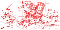 VORNE SITZKOMPONENTEN (G.) (SIEGE ENTIEREMENT MOTORISE) (2) für Honda ACCORD 2.4 EXECUTIVE 4 Türen 6 gang-Schaltgetriebe 2013