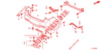 HINTERER STOSSFAENGER  für Honda ACCORD 2.4 EXECUTIVE 4 Türen 5 gang automatikgetriebe 2013