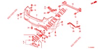 HINTERER STOSSFAENGER  für Honda ACCORD 2.4 S 4 Türen 6 gang-Schaltgetriebe 2013