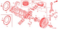 KURBELWELLE/KOLBEN  für Honda ACCORD 2.4 S 4 Türen 6 gang-Schaltgetriebe 2013