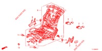 VORNE SITZKOMPONENTEN (G.) (SIEGE REGLAGE MANUEL) für Honda ACCORD 2.4 S 4 Türen 6 gang-Schaltgetriebe 2013