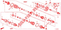 ANTRIEBSWELLE, VORNE/HALBWELLE (2.4L) für Honda ACCORD 2.4 S 4 Türen 5 gang automatikgetriebe 2013