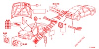 EMBLEME/WARNETIKETTEN  für Honda ACCORD 2.4 S 4 Türen 5 gang automatikgetriebe 2013