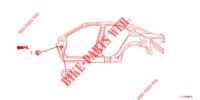 GUMMITUELLE (LATERAL) für Honda ACCORD 2.4 S 4 Türen 5 gang automatikgetriebe 2013
