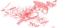 BODENMATTE/ISOLATOR  für Honda ACCORD 2.0 COMFORT 4 Türen 6 gang-Schaltgetriebe 2014