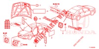 EMBLEME/WARNETIKETTEN  für Honda ACCORD 2.0 COMFORT 4 Türen 6 gang-Schaltgetriebe 2014