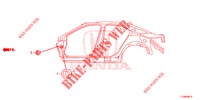 GUMMITUELLE (LATERAL) für Honda ACCORD 2.0 COMFORT 4 Türen 6 gang-Schaltgetriebe 2014