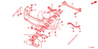 HINTERER STOSSFAENGER  für Honda ACCORD 2.0 COMFORT 4 Türen 6 gang-Schaltgetriebe 2014