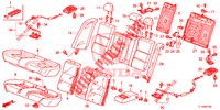 RUECKSITZ/SITZGURT,(2D)  für Honda ACCORD 2.0 COMFORT 4 Türen 6 gang-Schaltgetriebe 2014