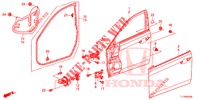 TUERTAFELN, VORNE(2D)  für Honda ACCORD 2.0 COMFORT 4 Türen 6 gang-Schaltgetriebe 2014