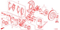 VORDERRADBREMSE (1) für Honda ACCORD 2.0 COMFORT 4 Türen 6 gang-Schaltgetriebe 2014
