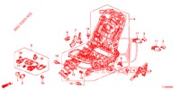 VORNE SITZKOMPONENTEN (D.) (SIEGE REGLAGE MANUEL) für Honda ACCORD 2.0 COMFORT 4 Türen 6 gang-Schaltgetriebe 2014