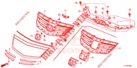 GRILL, VORNE/ZIERLEISTE  für Honda ACCORD 2.0 ELEGANCE 4 Türen 6 gang-Schaltgetriebe 2014