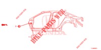 GUMMITUELLE (LATERAL) für Honda ACCORD 2.0 ELEGANCE 4 Türen 6 gang-Schaltgetriebe 2014
