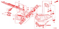 HECKLEUCHTE/KENNZEICHENBELEUCHTUNG (PGM FI)  für Honda ACCORD 2.0 ELEGANCE 4 Türen 6 gang-Schaltgetriebe 2014
