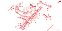 HINTERER STOSSFAENGER  für Honda ACCORD 2.0 ELEGANCE 4 Türen 6 gang-Schaltgetriebe 2014