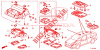 INNENLEUCHTE (1) für Honda ACCORD 2.0 ELEGANCE 4 Türen 6 gang-Schaltgetriebe 2014