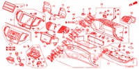 INSTRUMENT, ZIERSTUECK (COTE DE PASSAGER) (LH) für Honda ACCORD 2.0 ELEGANCE 4 Türen 6 gang-Schaltgetriebe 2014