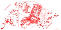 VORNE SITZKOMPONENTEN (G.) (HAUTEUR MANUELLE) für Honda ACCORD 2.0 ELEGANCE 4 Türen 6 gang-Schaltgetriebe 2014