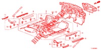 BODENMATTE/ISOLATOR  für Honda ACCORD 2.0 ELEGANCE 4 Türen 5 gang automatikgetriebe 2014