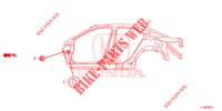 GUMMITUELLE (LATERAL) für Honda ACCORD 2.0 ELEGANCE 4 Türen 5 gang automatikgetriebe 2014