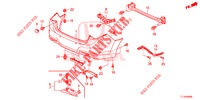 HINTERER STOSSFAENGER  für Honda ACCORD 2.0 ELEGANCE 4 Türen 5 gang automatikgetriebe 2014