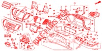 INSTRUMENT, ZIERSTUECK (COTE DE PASSAGER) (LH) für Honda ACCORD 2.0 ELEGANCE 4 Türen 5 gang automatikgetriebe 2014