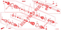 ANTRIEBSWELLE, VORNE/HALBWELLE (2.0L) für Honda ACCORD 2.0 ELEGANCE PACK 4 Türen 6 gang-Schaltgetriebe 2014
