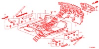 BODENMATTE/ISOLATOR  für Honda ACCORD 2.0 ELEGANCE PACK 4 Türen 6 gang-Schaltgetriebe 2014