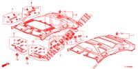 DACHVERKLEIDUNG  für Honda ACCORD 2.0 ELEGANCE PACK 4 Türen 6 gang-Schaltgetriebe 2014