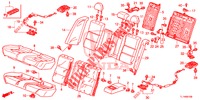 RUECKSITZ/SITZGURT,(2D)  für Honda ACCORD 2.0 ELEGANCE PACK 4 Türen 6 gang-Schaltgetriebe 2014
