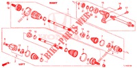 ANTRIEBSWELLE, VORNE/HALBWELLE (2.0L) für Honda ACCORD 2.0 ELEGANCE PACK 4 Türen 5 gang automatikgetriebe 2014