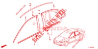 GRILL, VORNE/ZIERLEISTE  für Honda ACCORD 2.0 ELEGANCE PACK 4 Türen 5 gang automatikgetriebe 2014