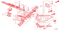 HECKLEUCHTE/KENNZEICHENBELEUCHTUNG (PGM FI)  für Honda ACCORD 2.0 ELEGANCE PACK 4 Türen 5 gang automatikgetriebe 2014