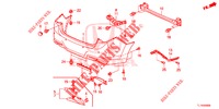 HINTERER STOSSFAENGER  für Honda ACCORD 2.0 ELEGANCE PACK 4 Türen 5 gang automatikgetriebe 2014