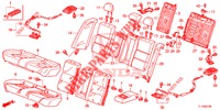 RUECKSITZ/SITZGURT,(2D)  für Honda ACCORD 2.0 ELEGANCE PACK 4 Türen 5 gang automatikgetriebe 2014
