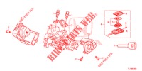 SCHLIESSZYLINDER KOMPONENTEN  für Honda ACCORD 2.0 ELEGANCE PACK 4 Türen 5 gang automatikgetriebe 2014