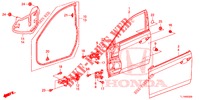 TUERTAFELN, VORNE(2D)  für Honda ACCORD 2.0 ELEGANCE PACK 4 Türen 5 gang automatikgetriebe 2014