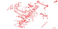 HINTERER STOSSFAENGER  für Honda ACCORD 2.0 EXECUTIVE 4 Türen 6 gang-Schaltgetriebe 2014
