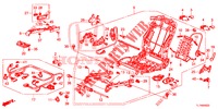 VORNE SITZKOMPONENTEN (D.) (SIEGE ENTIEREMENT MOTORISE) für Honda ACCORD 2.0 EXECUTIVE 4 Türen 6 gang-Schaltgetriebe 2014