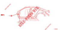 GUMMITUELLE (LATERAL) für Honda ACCORD 2.0 EXECUTIVE 4 Türen 5 gang automatikgetriebe 2014