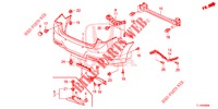 HINTERER STOSSFAENGER  für Honda ACCORD 2.0 EXECUTIVE 4 Türen 5 gang automatikgetriebe 2014