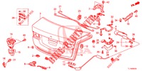 KOFFERRAUMDECKEL(4D)  für Honda ACCORD 2.0 EXECUTIVE 4 Türen 5 gang automatikgetriebe 2014
