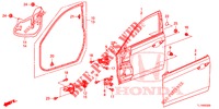 TUERTAFELN, VORNE(2D)  für Honda ACCORD 2.0 EXECUTIVE 4 Türen 5 gang automatikgetriebe 2014