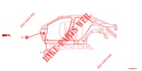 GUMMITUELLE (LATERAL) für Honda ACCORD 2.0 S 4 Türen 6 gang-Schaltgetriebe 2014