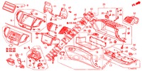 INSTRUMENT, ZIERSTUECK (COTE DE PASSAGER) (LH) für Honda ACCORD 2.0 S 4 Türen 6 gang-Schaltgetriebe 2014
