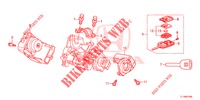 SCHLIESSZYLINDER KOMPONENTEN  für Honda ACCORD 2.0 S 4 Türen 6 gang-Schaltgetriebe 2014