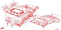 DACHVERKLEIDUNG  für Honda ACCORD 2.0 S 4 Türen 5 gang automatikgetriebe 2014