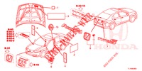EMBLEME/WARNETIKETTEN  für Honda ACCORD 2.0 S 4 Türen 5 gang automatikgetriebe 2014