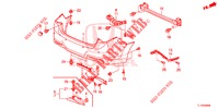 HINTERER STOSSFAENGER  für Honda ACCORD 2.0 S 4 Türen 5 gang automatikgetriebe 2014
